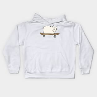 cat skating Kids Hoodie